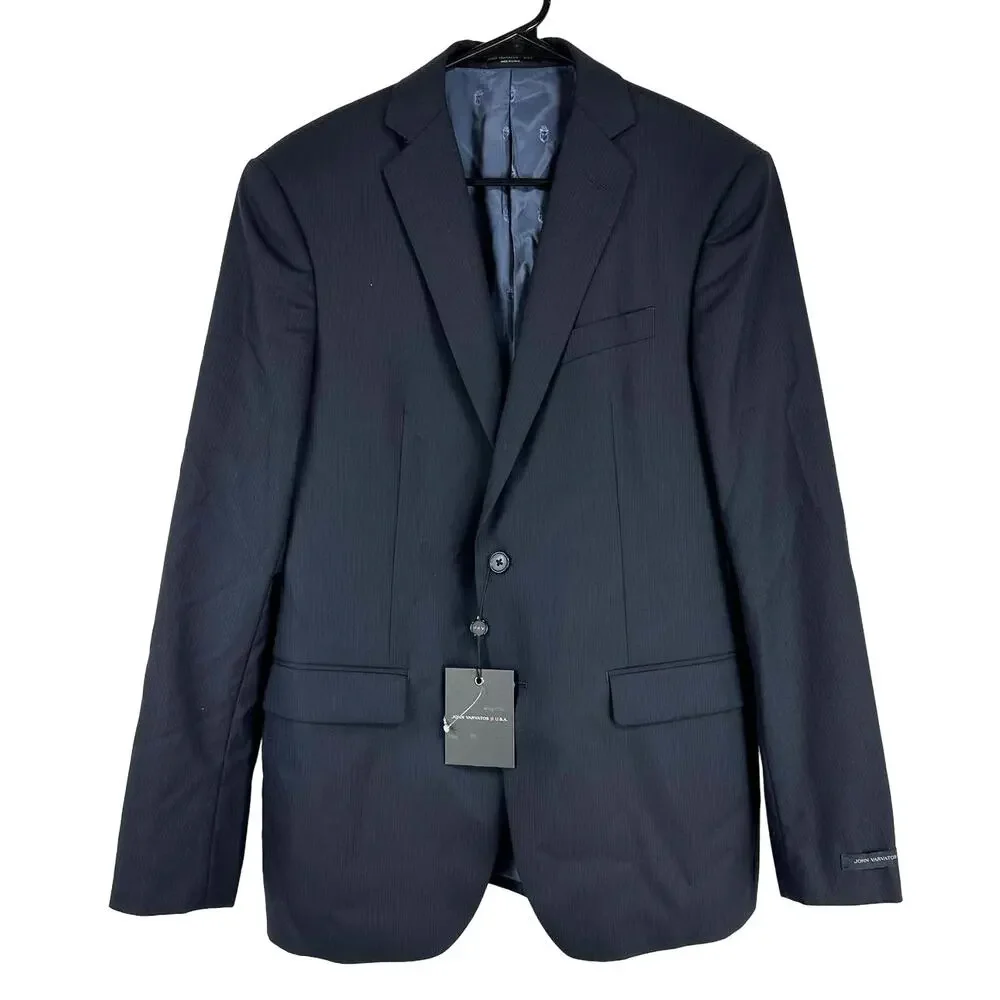 John Varvatos NWT Bedford Navy Men's Size 40R Blazer Sportscoat 100% Wool